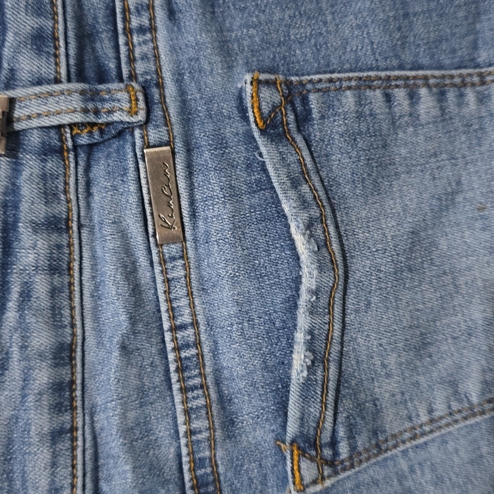 Kancan Denim Shorts Women's Small Blue Distressed - Picture 7 of 15